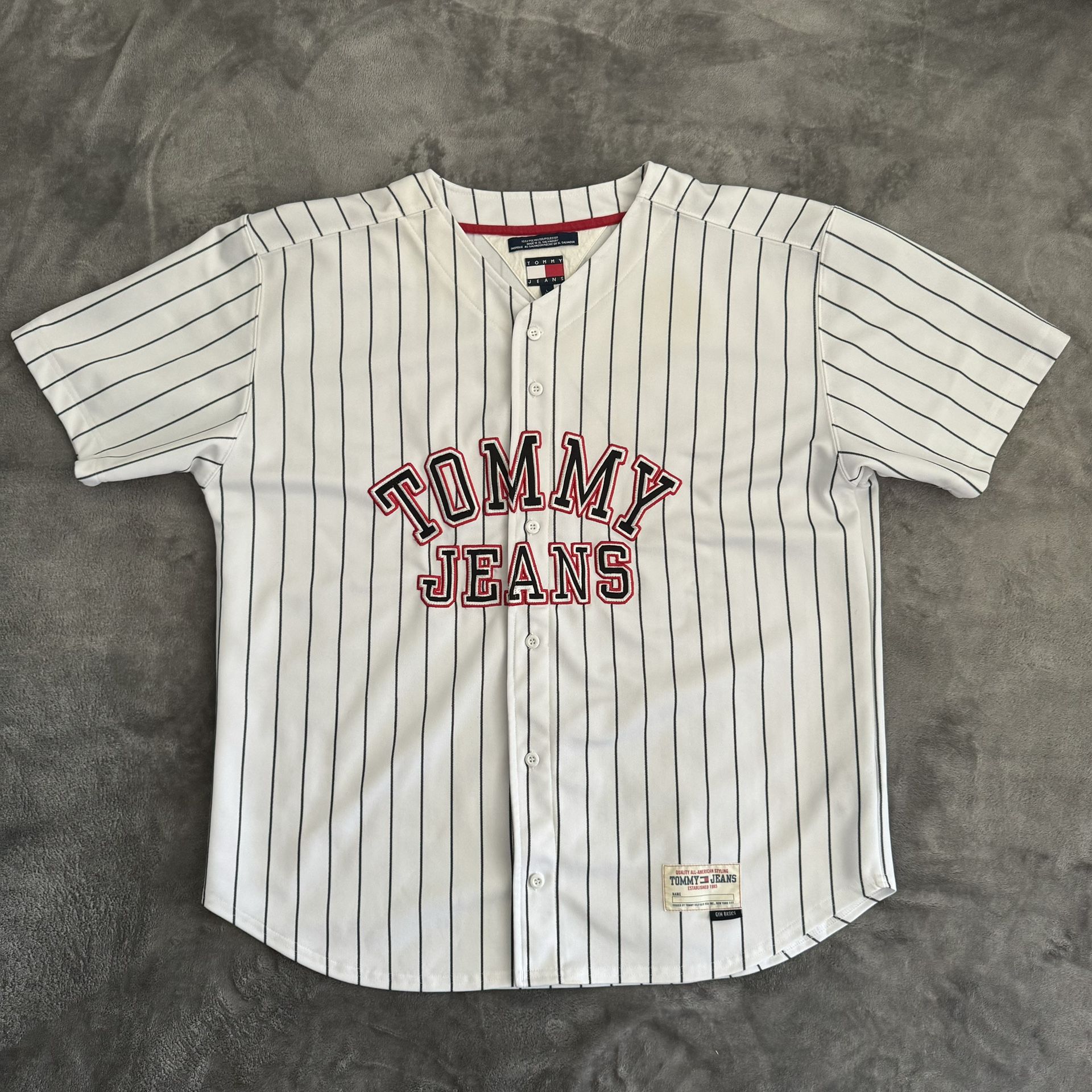 Vintage Tommy Hilfiger Baseball Jersey Size Large