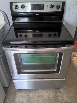 Glass top stove