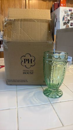 Princes House Marbella Mint Footed Glass