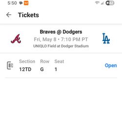 Dodgers Vs Braves Ticket
