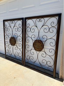 60 x 40 metal decor large