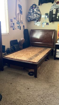 Full Wooden Twin Size Headboard