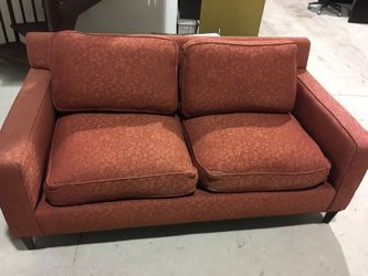 Red sofa loveseat