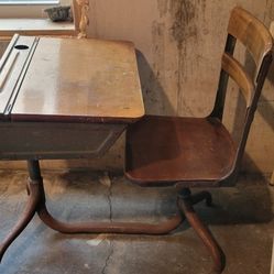 Antique School Desk 
