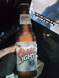 Metal coors light sign {3ft}
