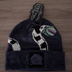 Beetlejuice purple sandworm beanie hat brand new