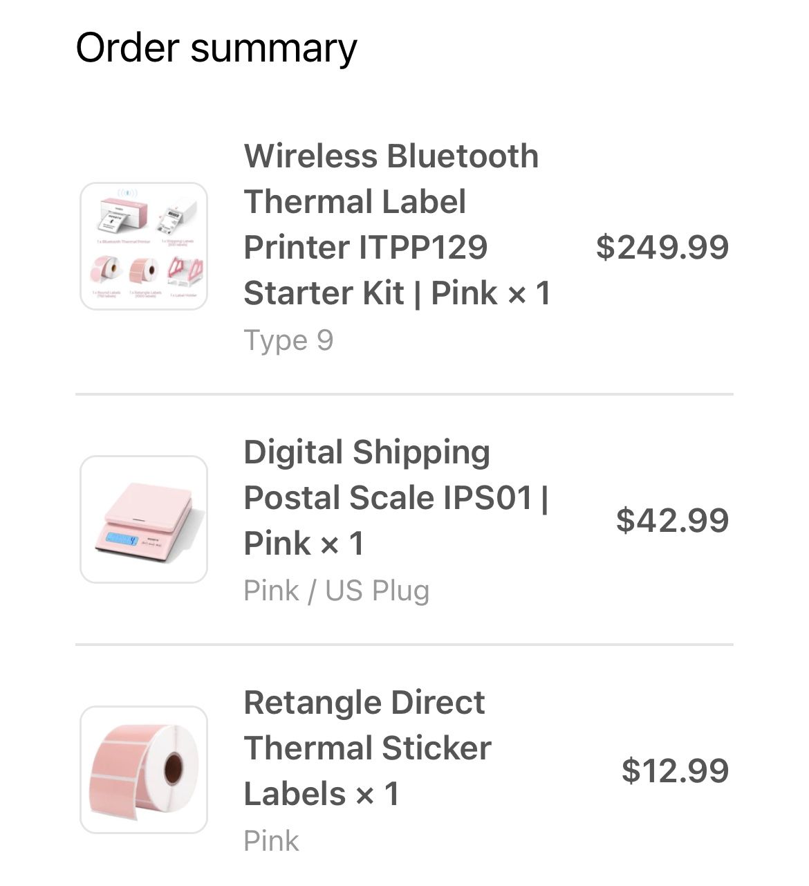 MUNBYN PRINTER PACKAGE