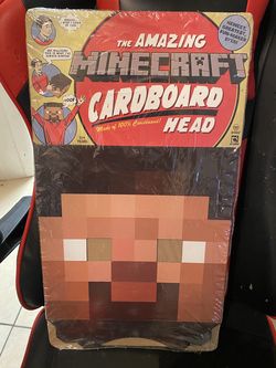 Minecraft cardboard head new