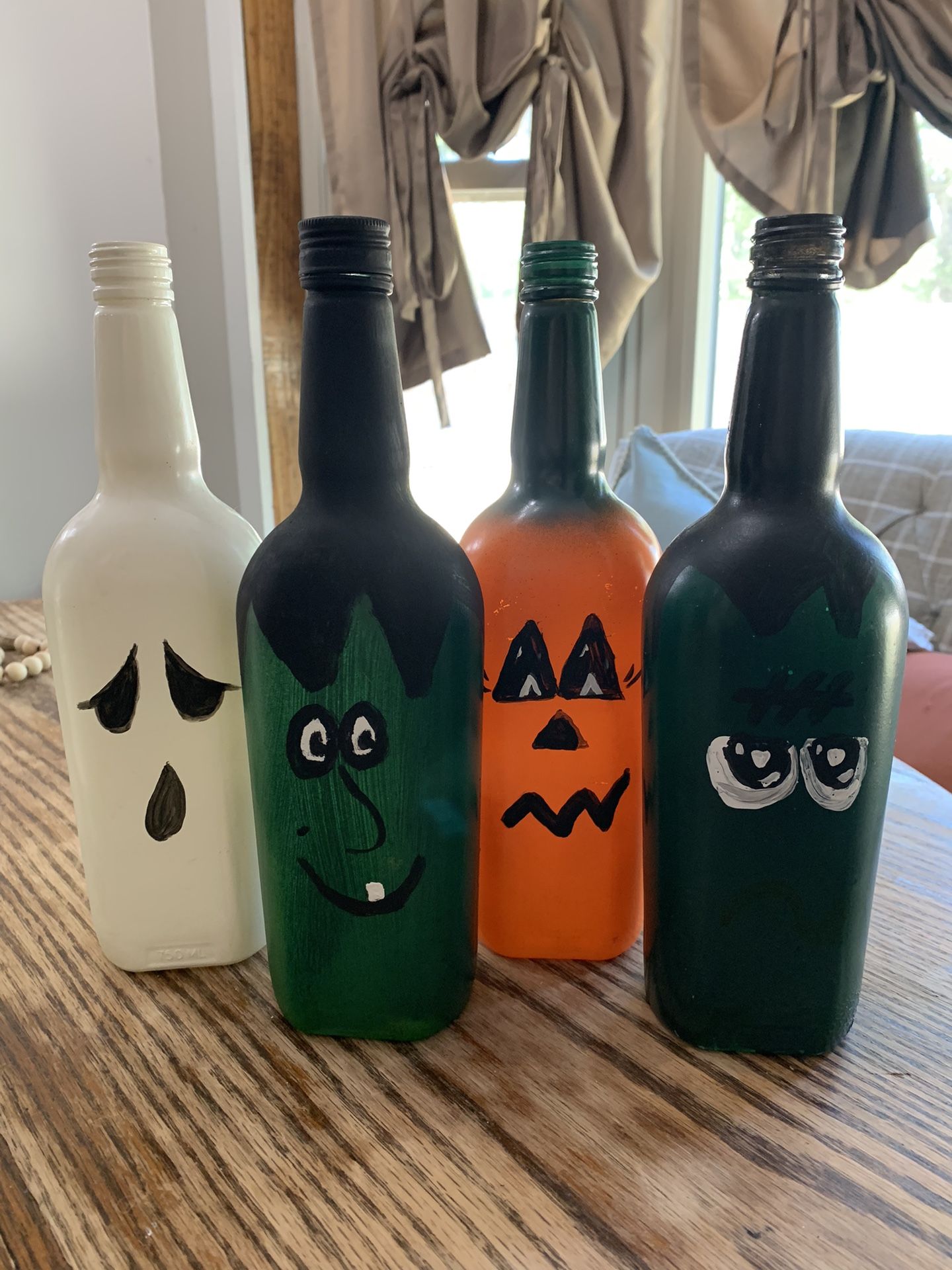 Rustic Halloween bottles