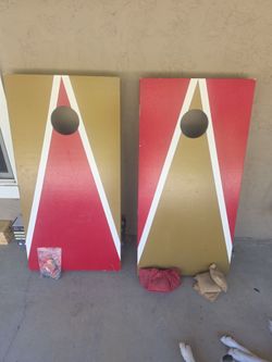 Custom 49ers Corn Hole Boards