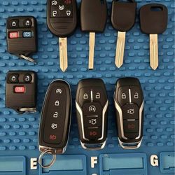 Car keys and fobs