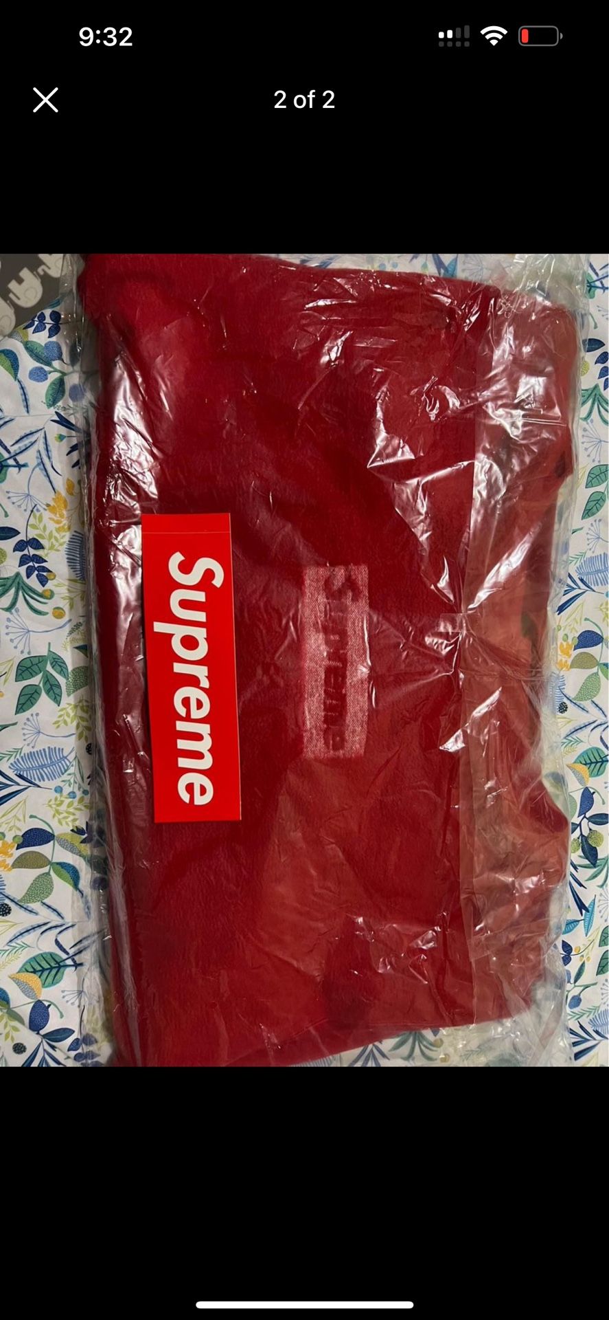 Supreme Hoodie Inside Out Box Logo Size Large