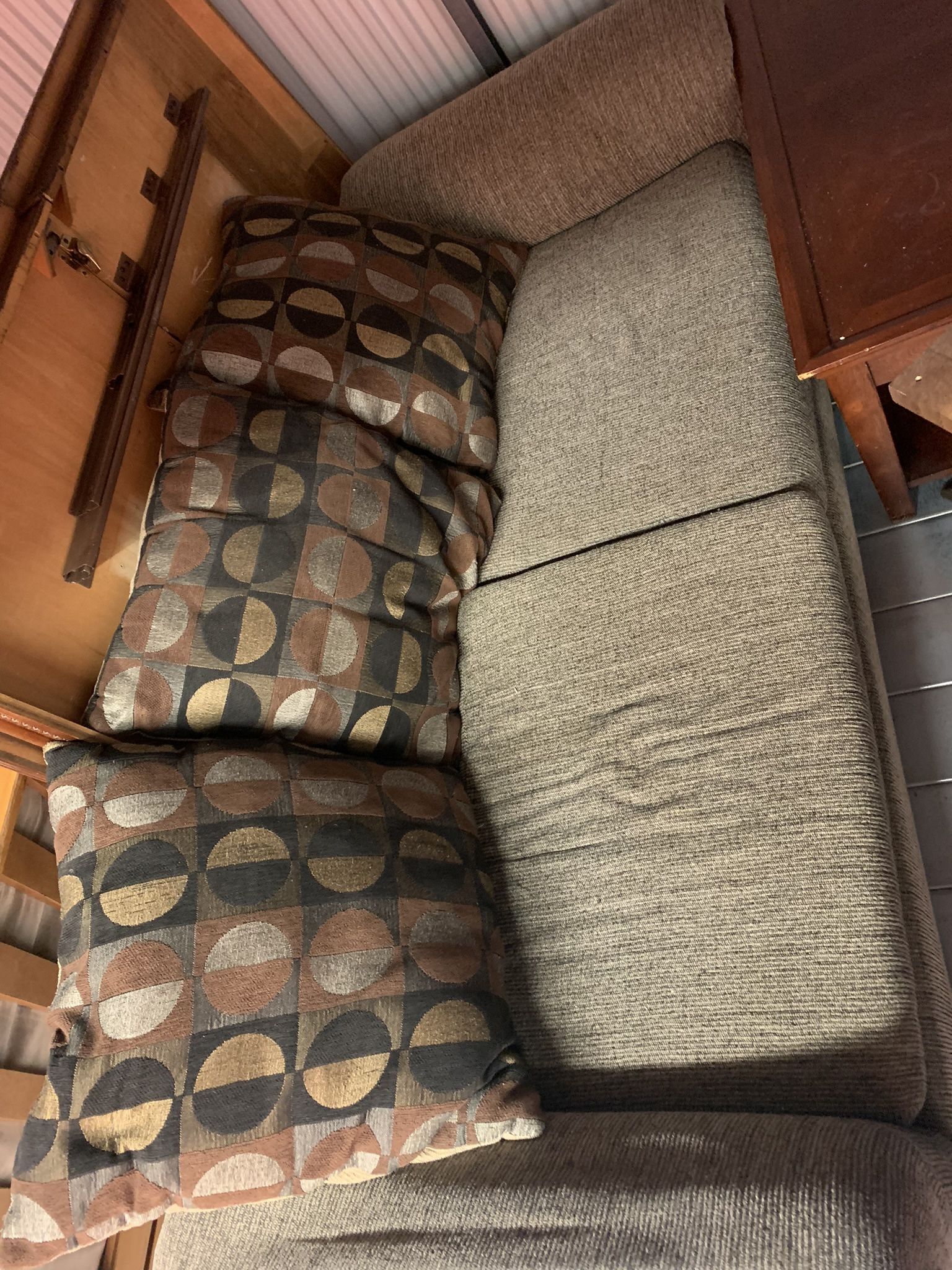 Comfy Gray Pullout Sofa