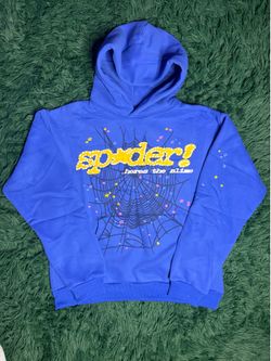 Blue and yellow Spider Hoodie