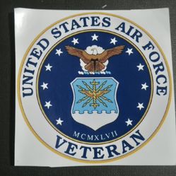 AIR FORCE STICKER 4" 
