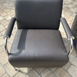 Italian leather chairs