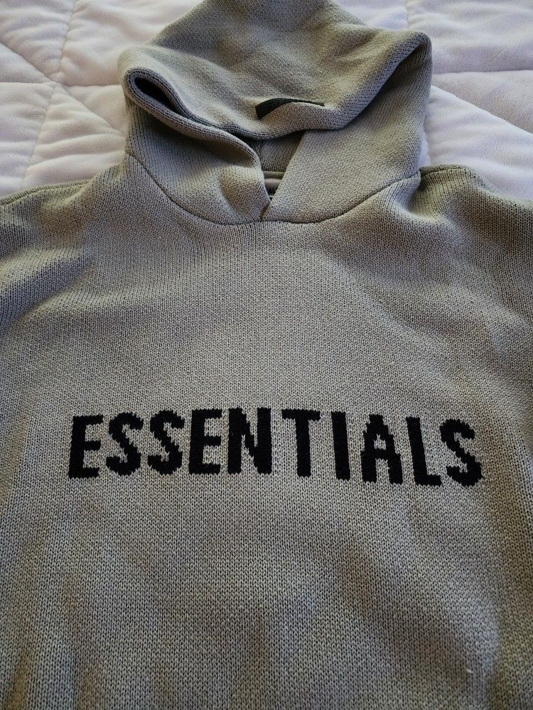 Essential Knit Hoodie Size Xl