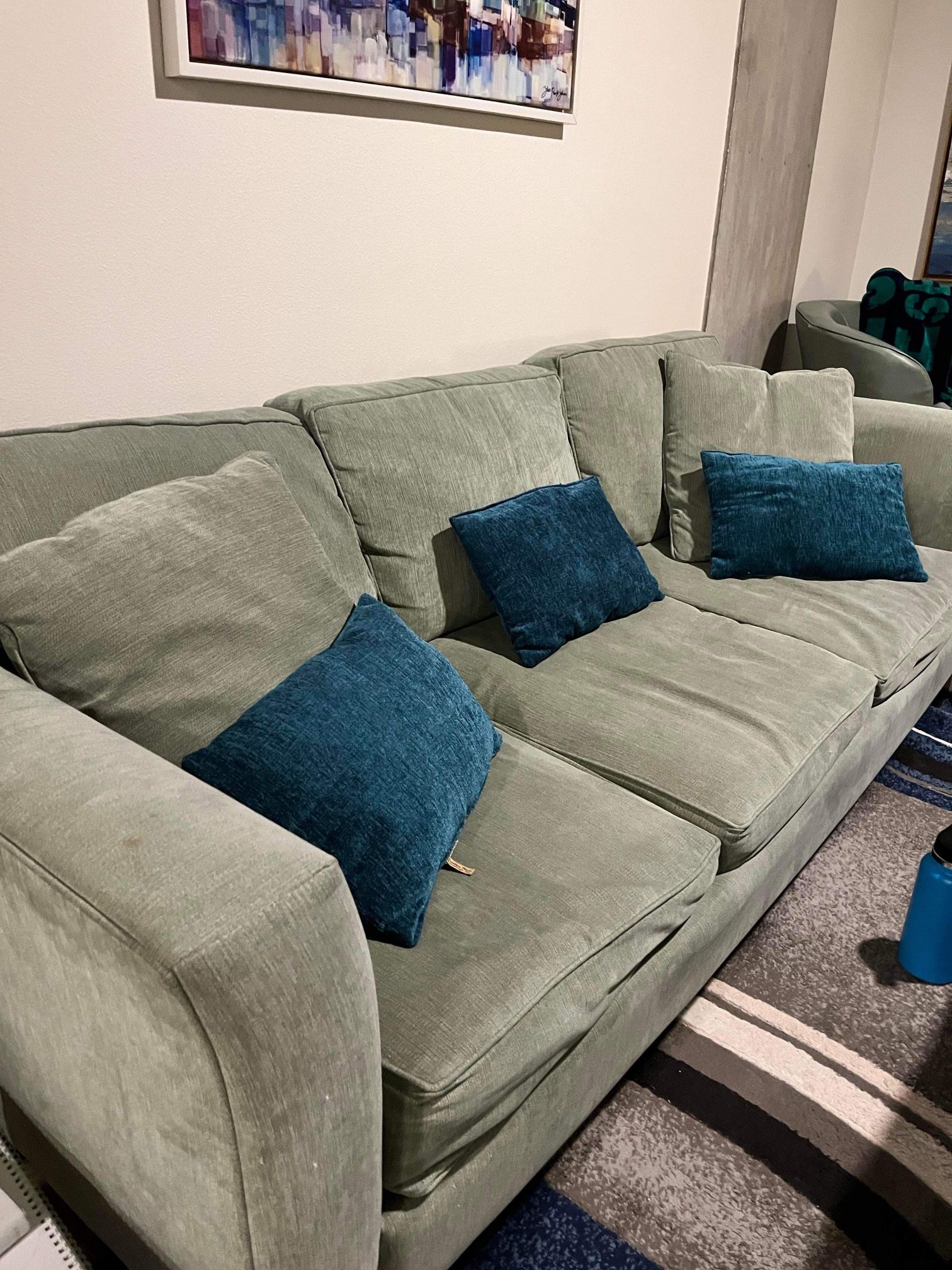 Blue/Grey Sleeper Couch