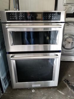 Doble orno marca Kitchen aid stainless steel