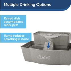 PetSafe Drinkwell Multi-Tier Plastic Dog & Cat Fountain