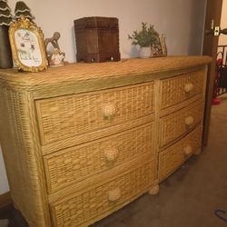 2 Wicker Dressers 