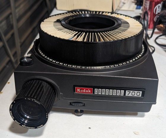 Vintage Kodak Carousel Slide Projector (Comes With 2 Carousels Of Pictures Included)