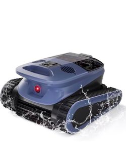 Sat40 Sonar Navigation Pool Vacuum for Inground Above Ground Pools, Climb Stairs Pool Cleaner with 4 Modes, Powerful Suction, Self-Parking, Wall&Water
