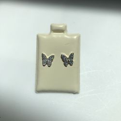 Claire’s Holographic Butterfly Stud Earrings