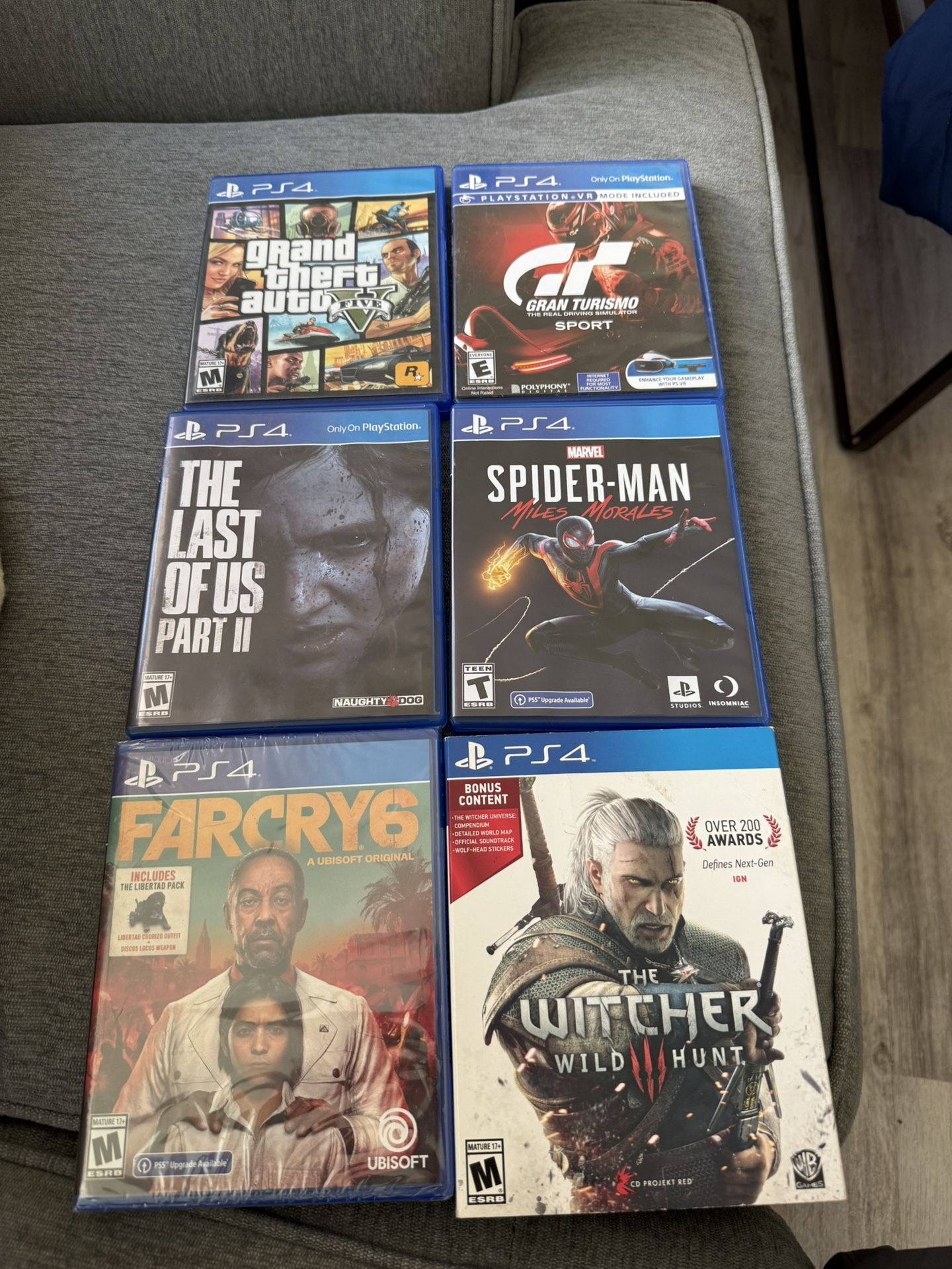 PS4 +6 Recent Games