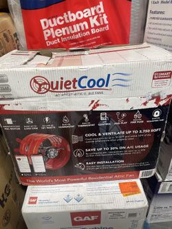 QuietCool 2940 CFM Smart App Controlled 2-Speed Gable Mount Attic Fan (Brand New)