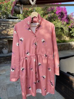 Pink Dress With Deer Pattern