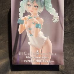 Hatsune Miku BiCute Bunnies Anime Figure Rurudo White Ver FuRyu 