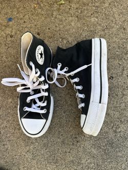 Converse Chuck Taylor Ctas Lift Hi, Chunky Heels Women's Trainer Sneakers size 7
