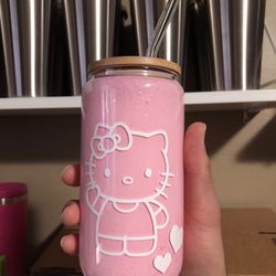 New Hello Kitty Glass Cup