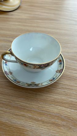 Porcelain Teacup and Saucer Set