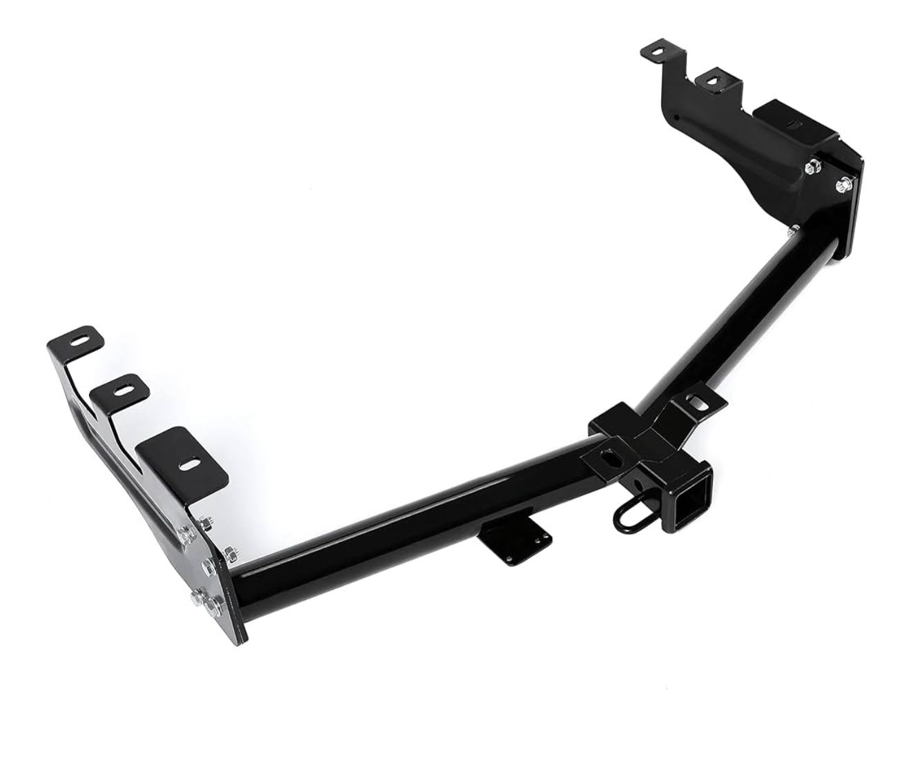 KUAFU Class 3 Trailer Hitch Compatible With 1 Chevrolet Silverado GMC Sierra 1500 2" Towing Receiver Hitch Replacement For 44563 Steel Black
