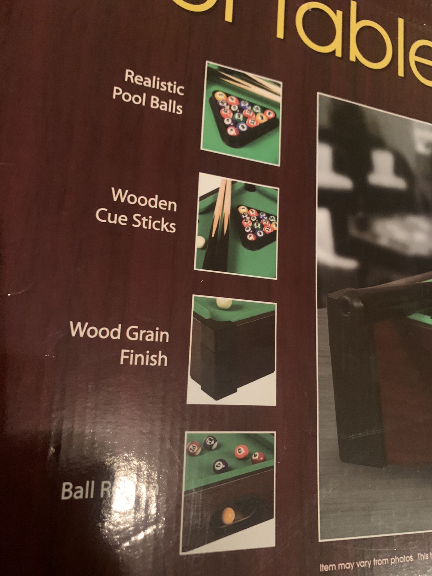 Westminster Tabletop Billiards Premier Edition Pool Table Model# 2480 for  sale online