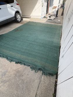 Teal Jute Rug