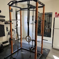 Full Home Gym Setup - Rack, Weight, Accessories 
