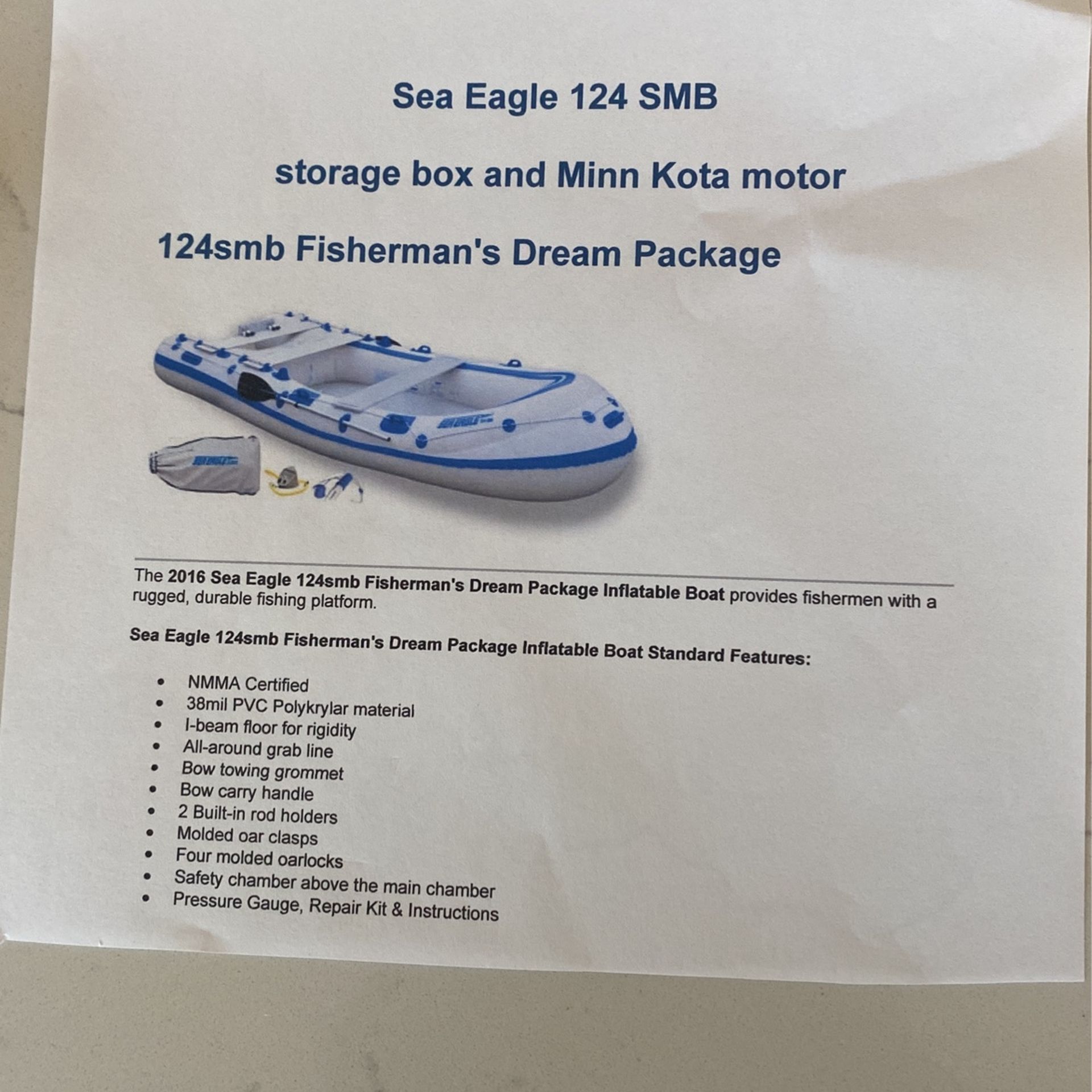 Inflatable Boat And Motor