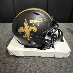 Alvin Kamara Signed New Orleans Saints Mini Helmet 