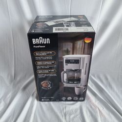Braun PureFlavor 14-Cup Coffee Maker with Glass Carafe - White (Used)