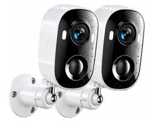 Security Cameras Wireless Outdoor, 2K Battery Al Motion Detection Color Night Vision, IP65 Waterproof, Two-Way Audio, PIR Motion Alert, 5200mAh Batter