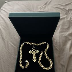 11mm Rope Chain And Pendant 