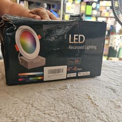 Pete me Led 6 PCs Smart Recessed Lights 4 Inch