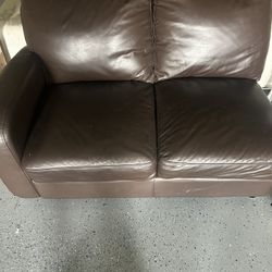 Small Leather Couch 