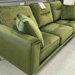 Green Sofa and Loveseat Set ❤️No Needed Credit Check 💛 $39 Down Payment with Financing0727