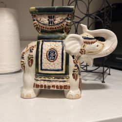Elephant Candle Holder Or Pot 