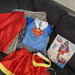 Supergirl Costume. Size Child Medium 8–10.