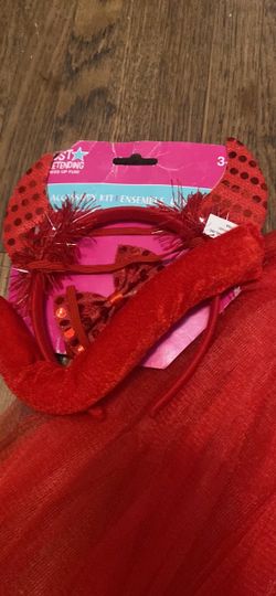 Devil tutu and accessories for adult or child
